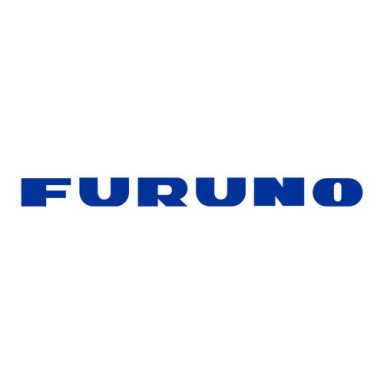 Logo de Furuno, en lettres majuscules bleues sur un fond blanc.