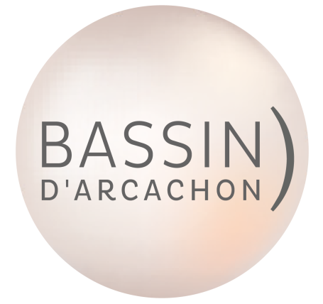 Les partenaires qui gravent le logo "Bassin d´Arcachon" sur leurs supports de communication, affichent leur fierté d´appartenance mais surtout illustrent leur engagement pour le Bassin d´Arcachon. Logo du Bassin d'Arcachon, avec un design simple et élégant.